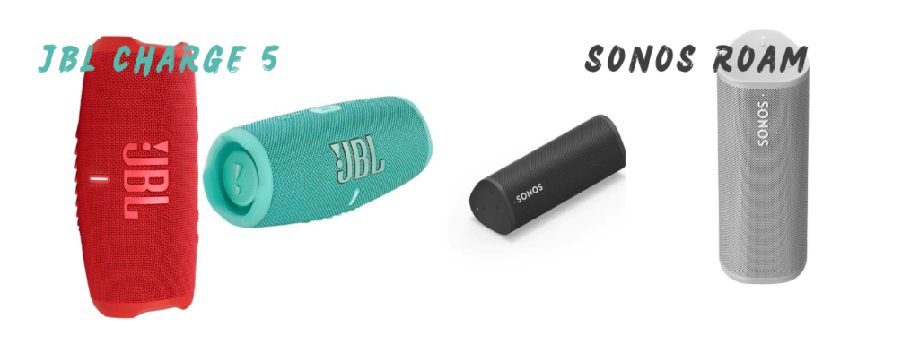 Sonos Roam and JBL Charge 5