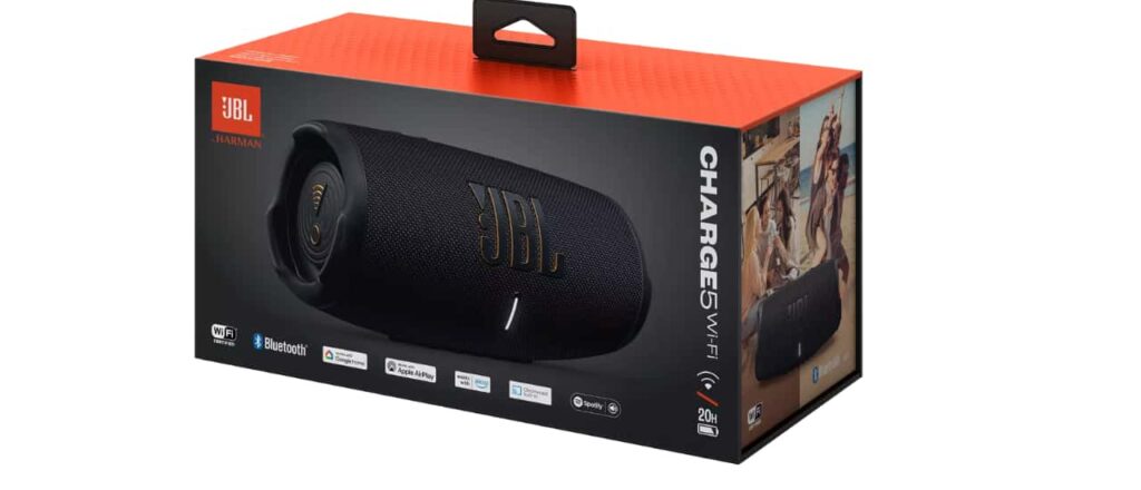 The JBL Charge 5 may be the best portable speaker for outdoor.